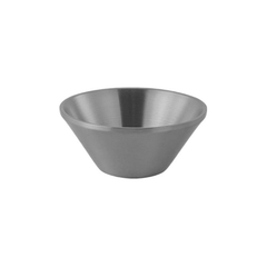 Double wall heat insulation  SS Bowl satin silver
