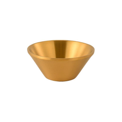 Double wall heat insulation  SS Bowl satin gold