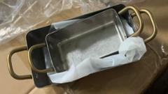 Rectangle Ice cream cup s with handle