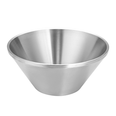Double wall heat insulation  SS Bowl vintage silver