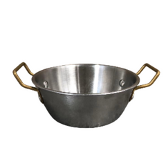 Chips bowl with golden handles(rivet)