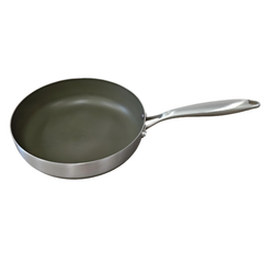 FRYING PAN DOUBLE SIDES WITH  TITANIUM COATING(Inner diameter)  CUT EDGE