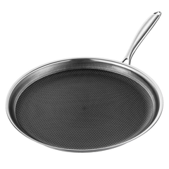SS CREPE PAN ONE SIDE NON-STICK PATTERN