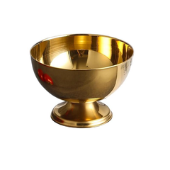 SS ice cream bowl vintage golden(Vintage gold)