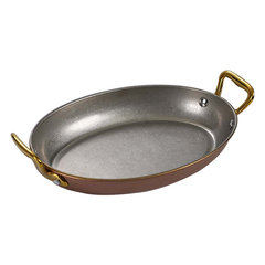 SS serving plate with handles