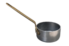 Tri-ply SS sauce cup with handle(NO Patten) 做旧银色+金色手柄