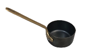 Tri-ply SS sauce cup with handle(NO Patten) 做旧黑色+金色手柄